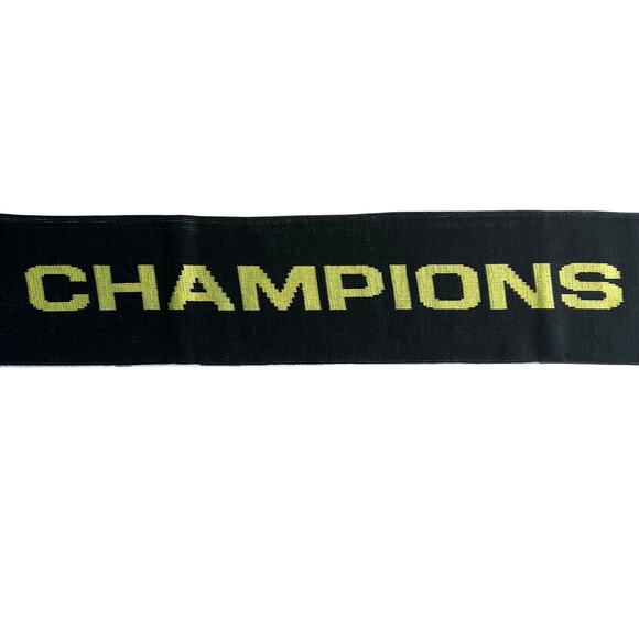 Kefa Champions Scarf Love Is Strength Black Knit 60x7 Ruffneck - Picture 6 of 7